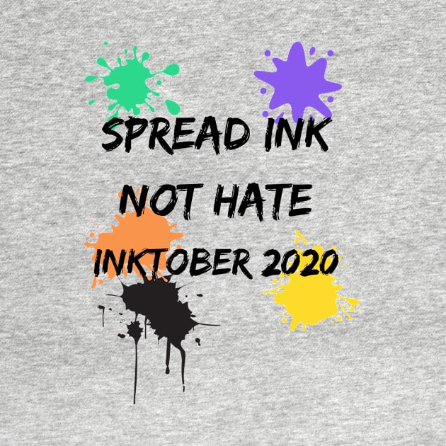 CUTE SPREAD INK NOT HATE INKTOBER 2020 DESIGN by MIND FOX